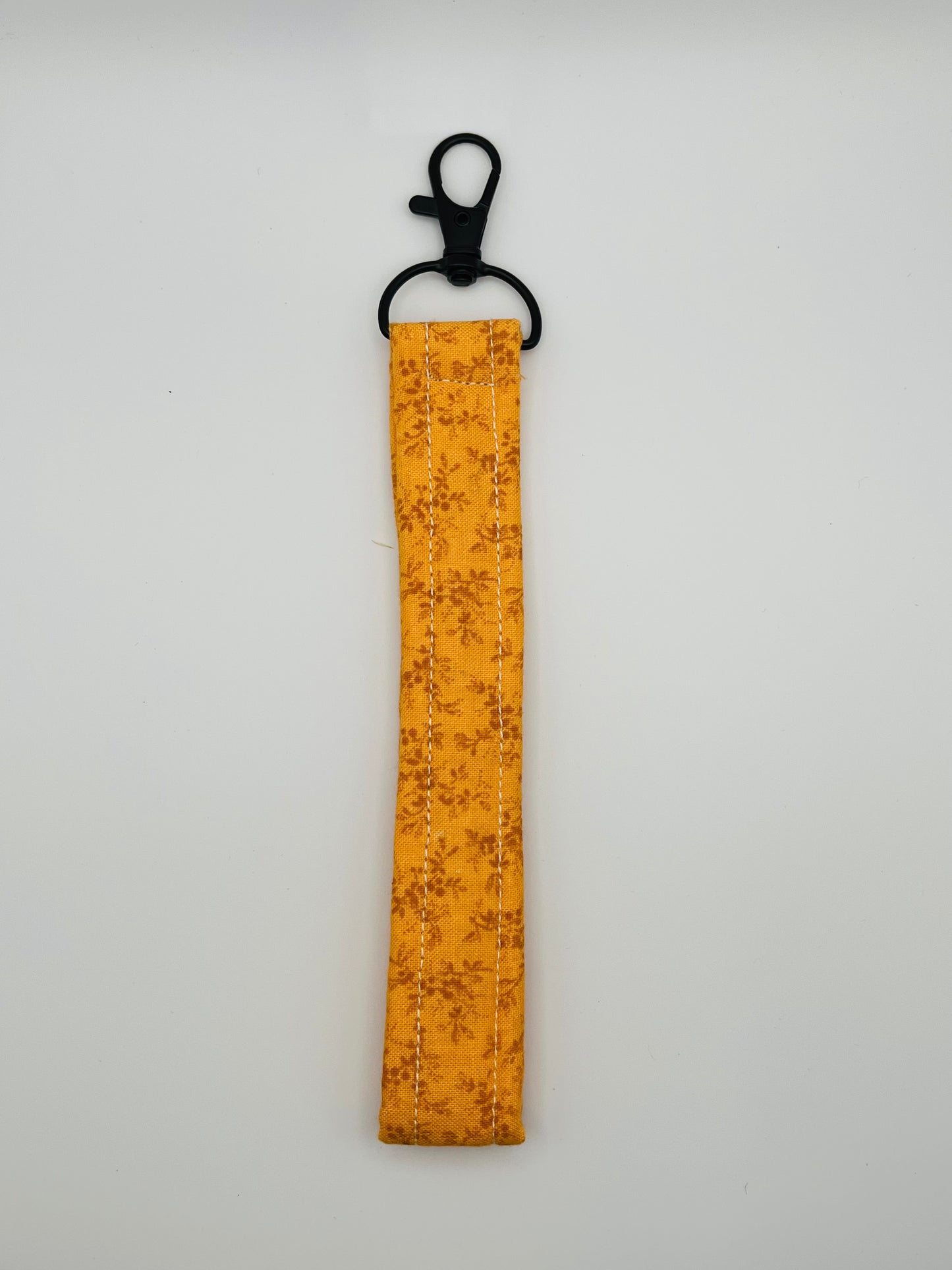 Orange Leaves Handmade Key Wristlet key Accessory