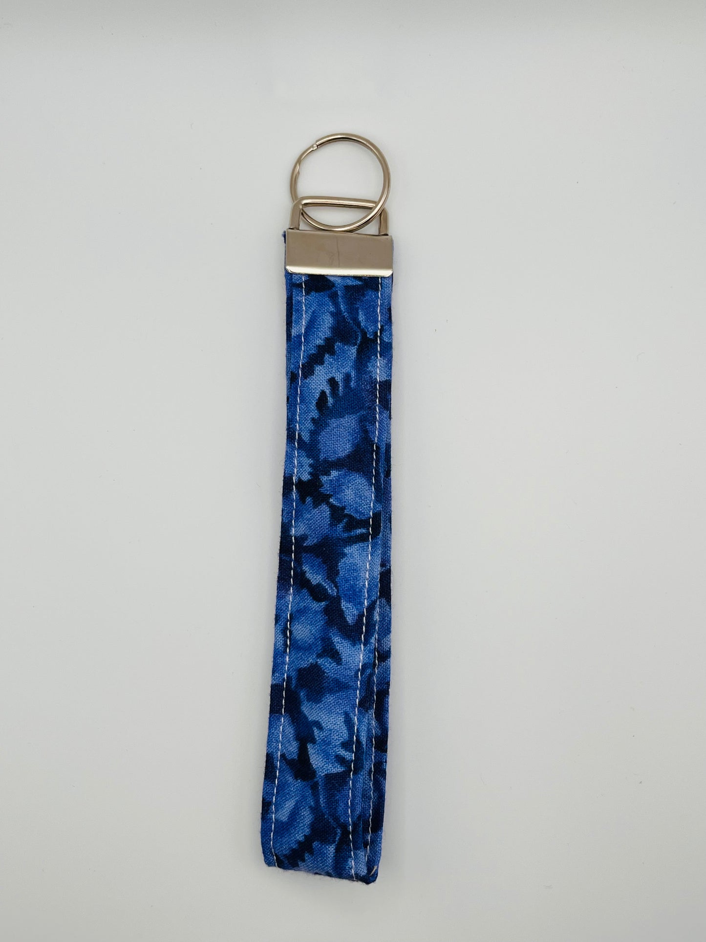 Blue Handmade Key Wristlet key Accessory