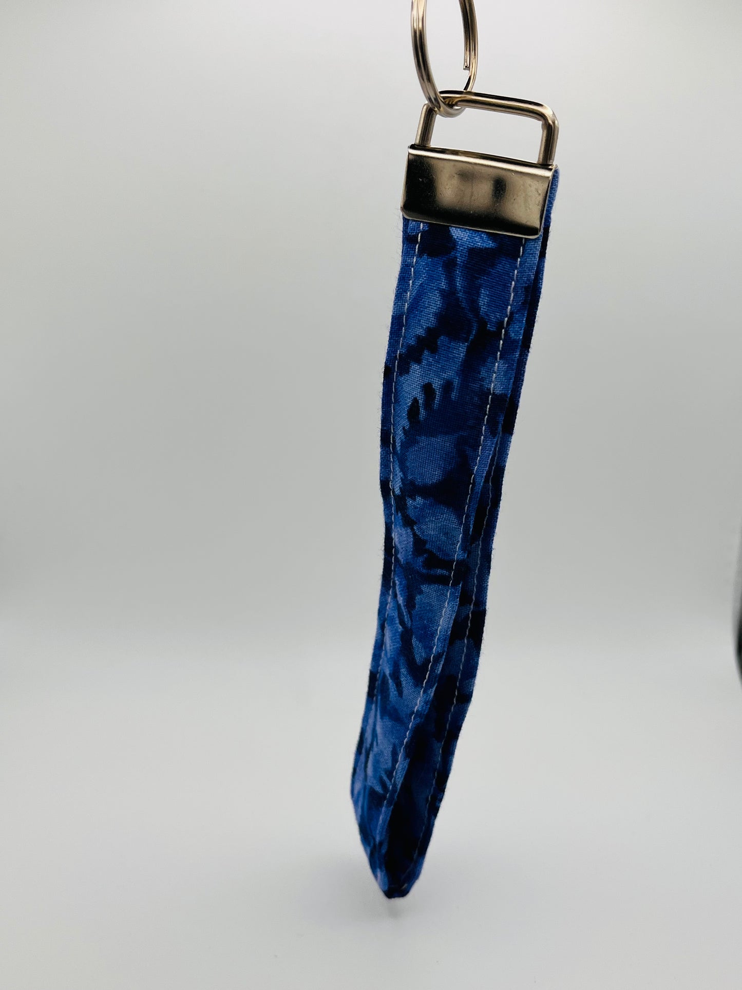 Blue Handmade Key Wristlet key Accessory