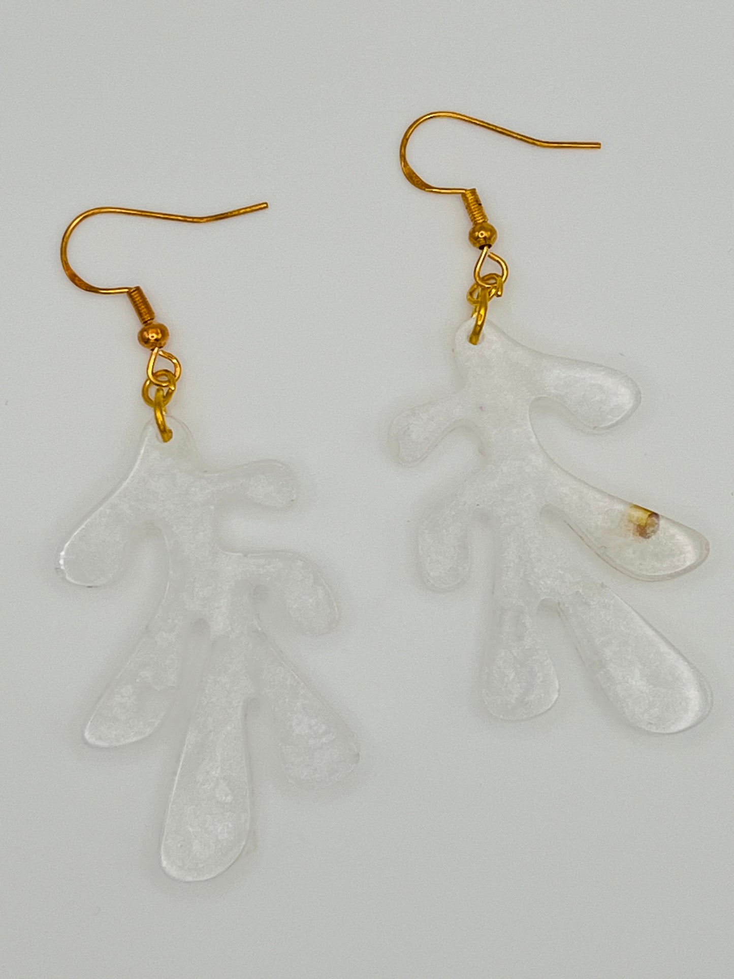 Coral Shaped Resin Earrings