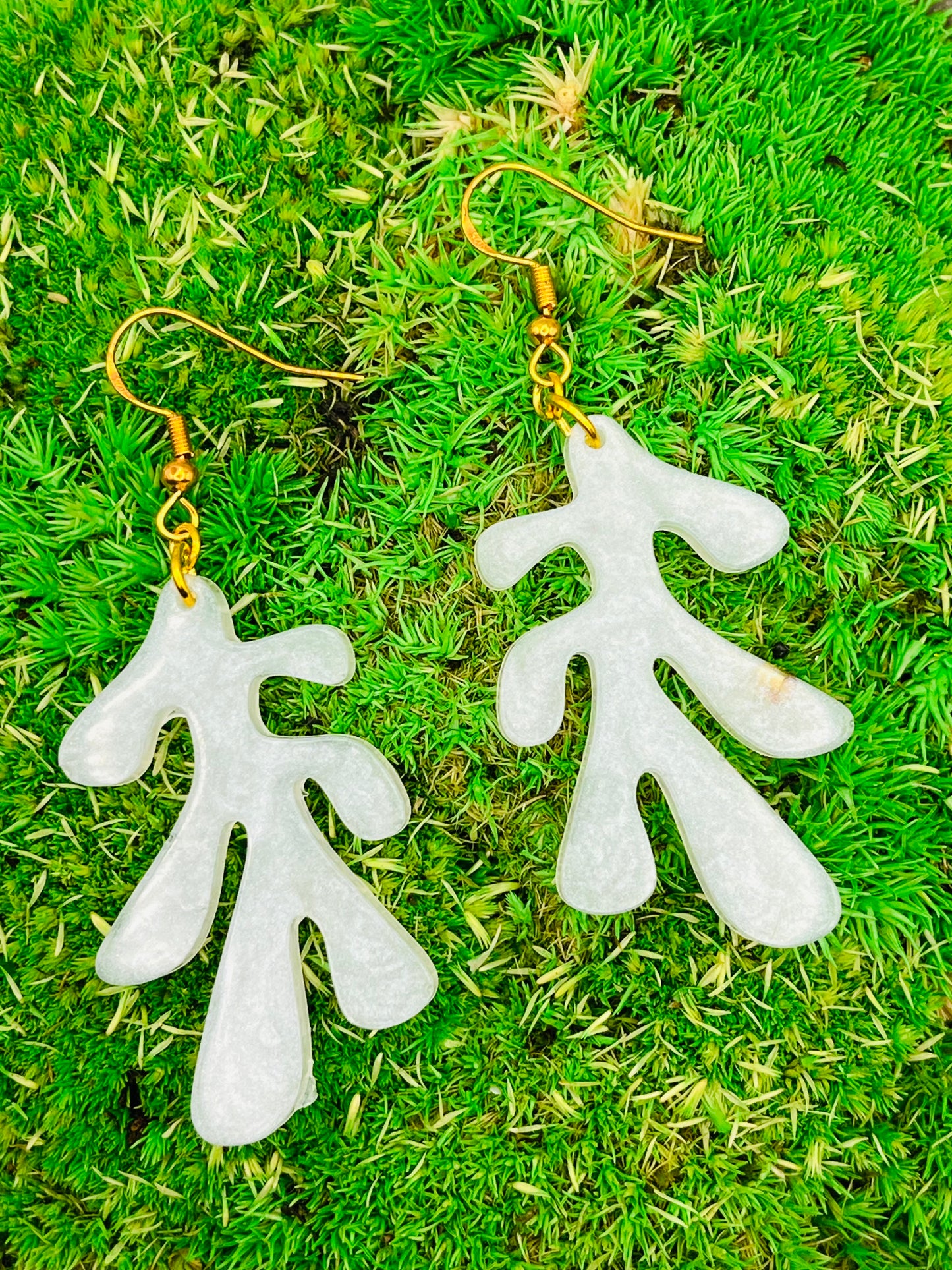 Coral Shaped Resin Earrings
