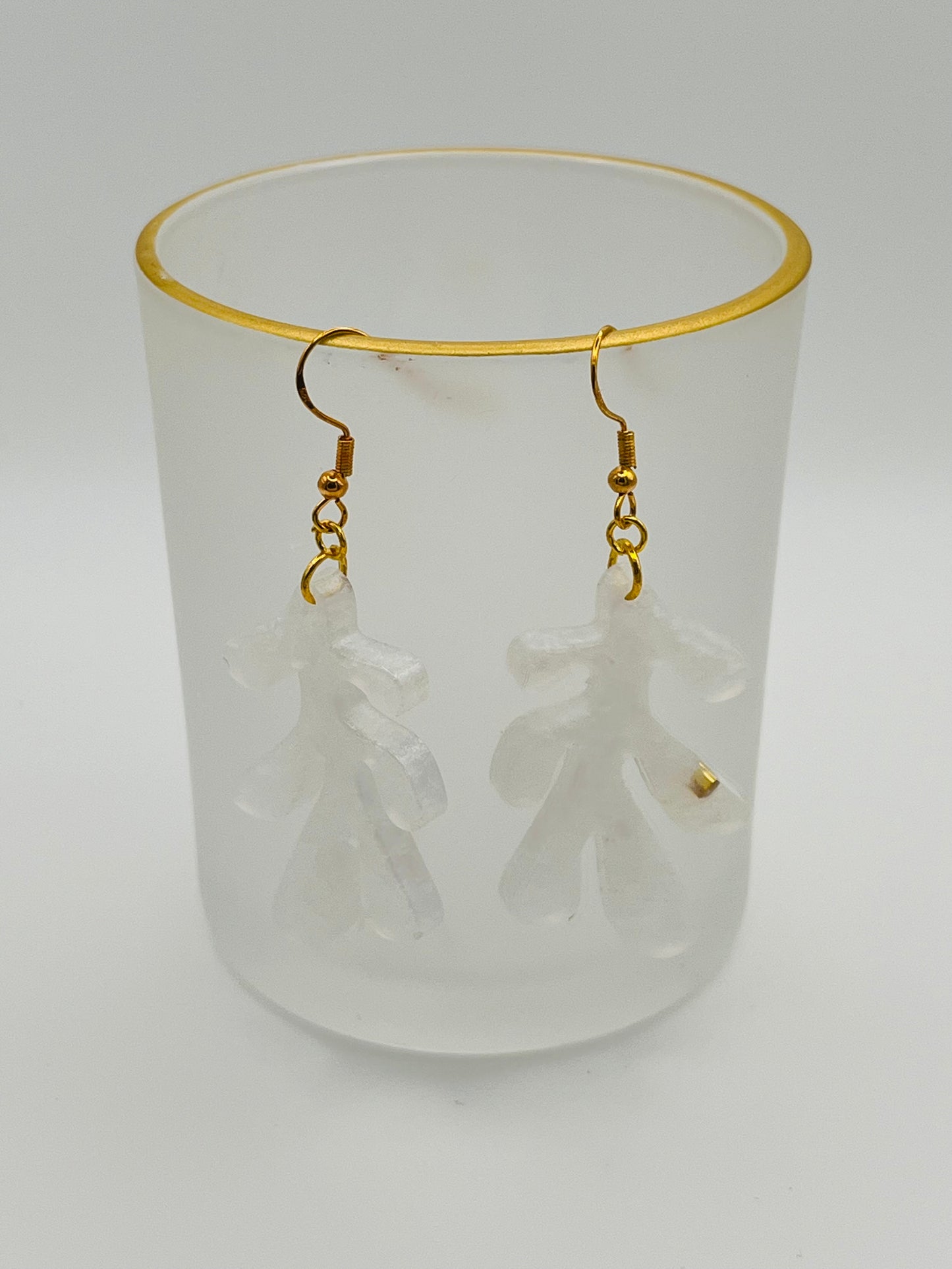Coral Shaped Resin Earrings