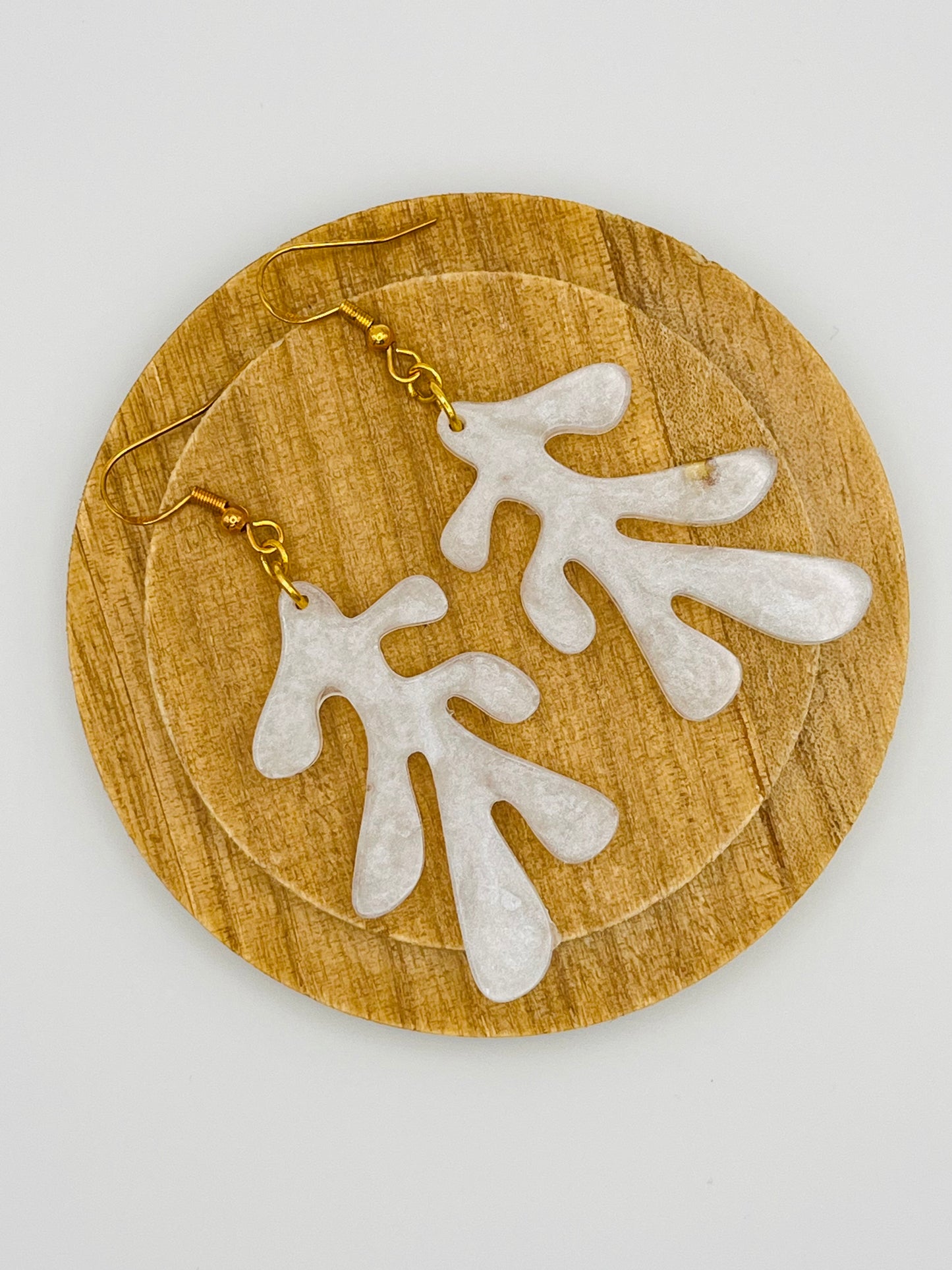 Coral Shaped Resin Earrings