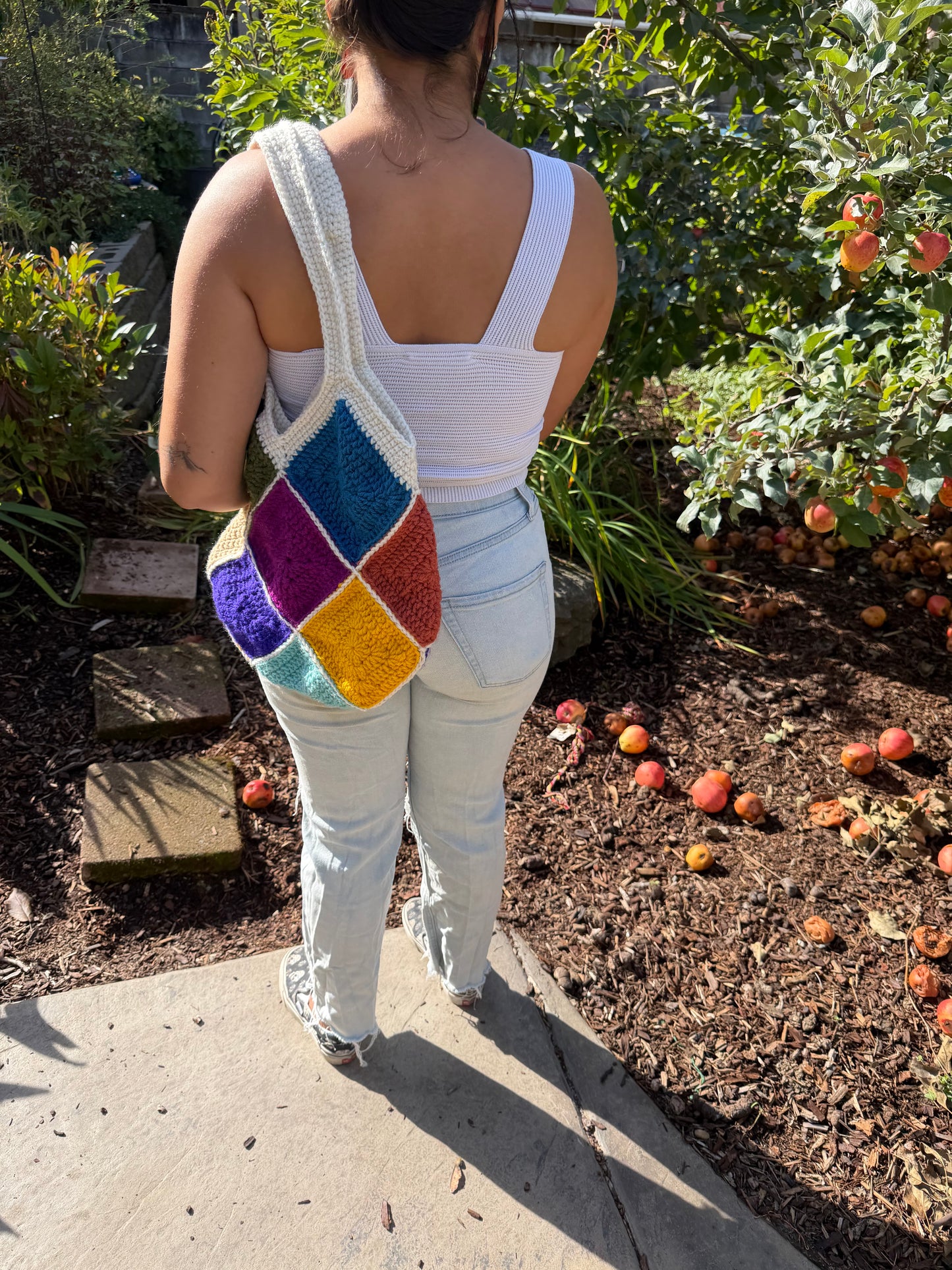 π Crochet Colorful Tote bag π