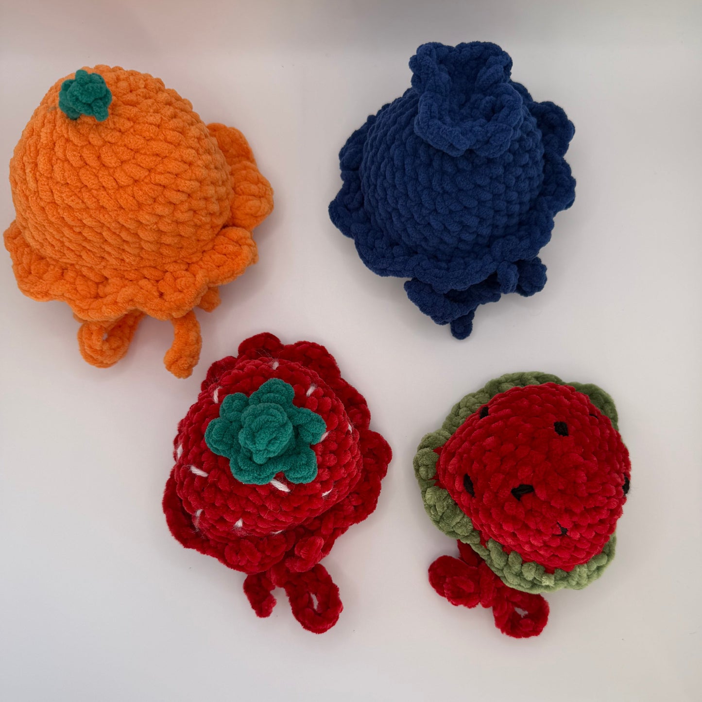 Crochet Fruit Themed Duck Hats