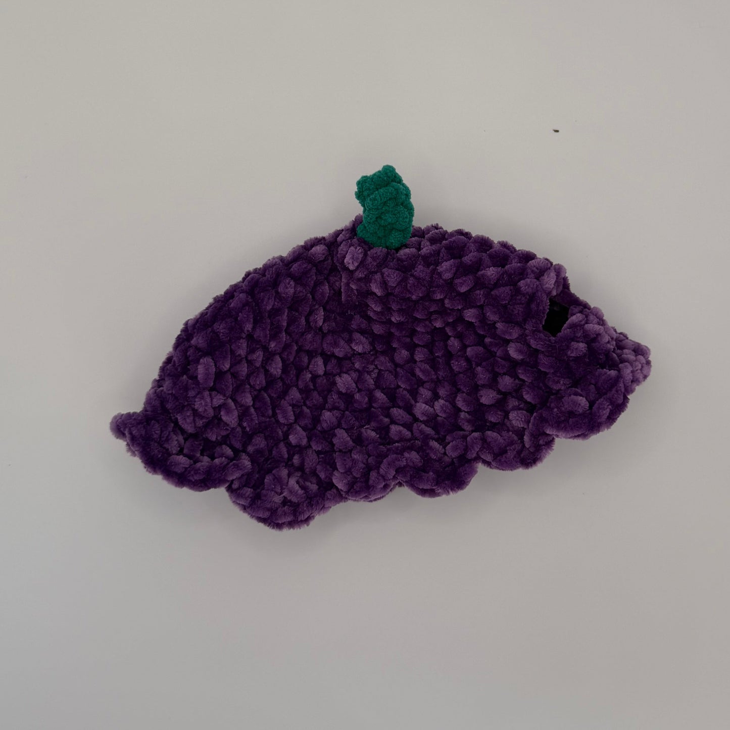 Crochet Plush Cow with Interchangeable Berry Hats