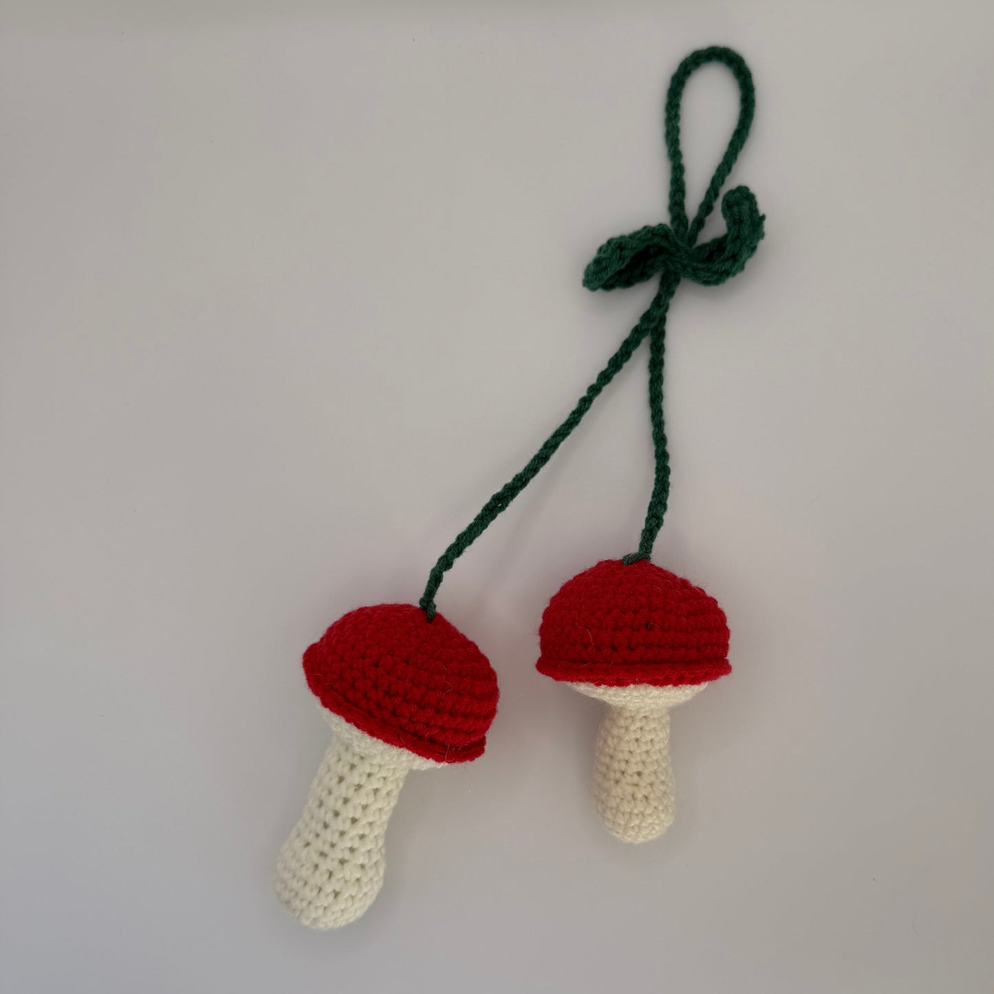 Mushroom car charm