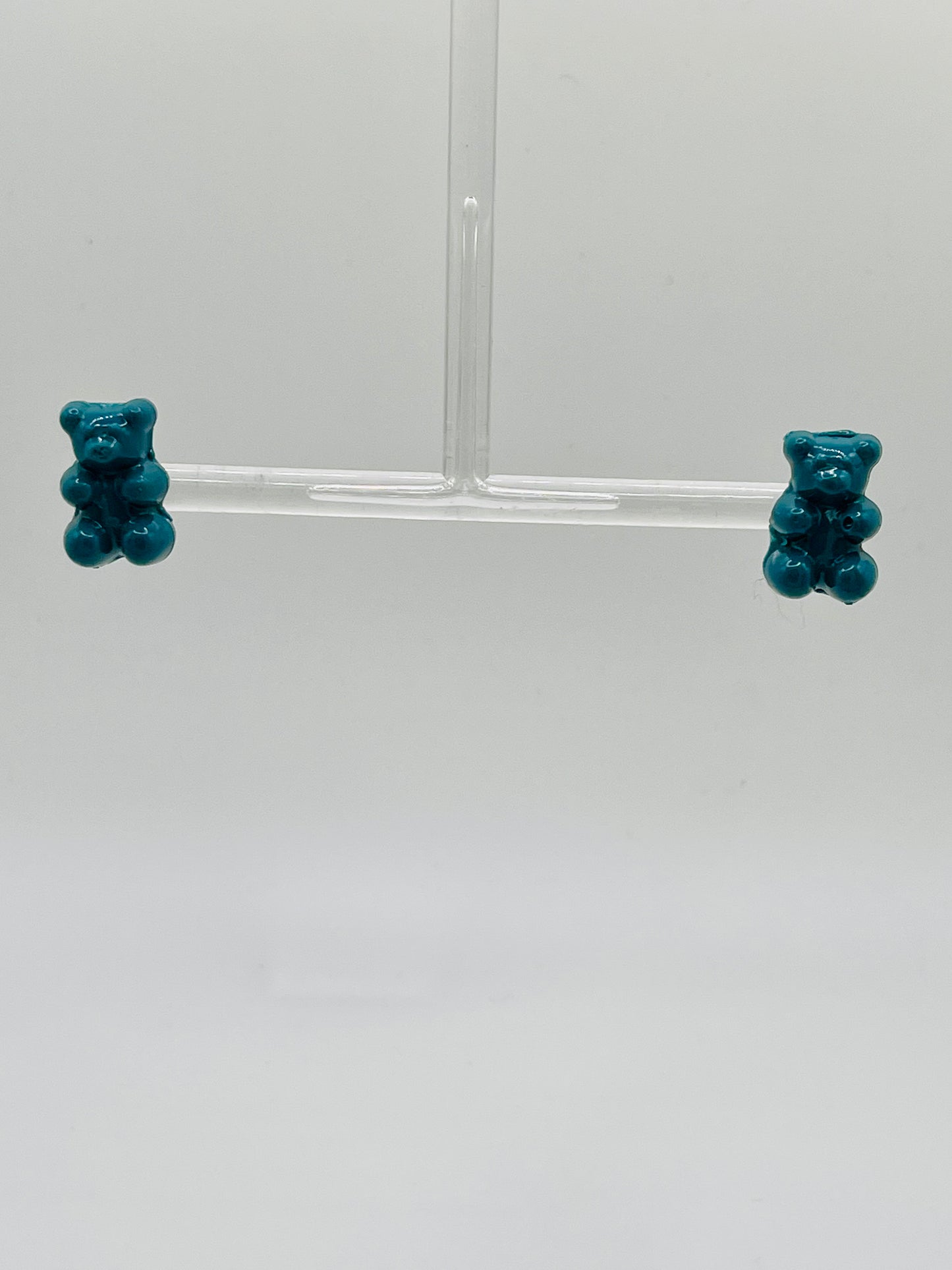Cool Blue Gummy Bear Resin earrings