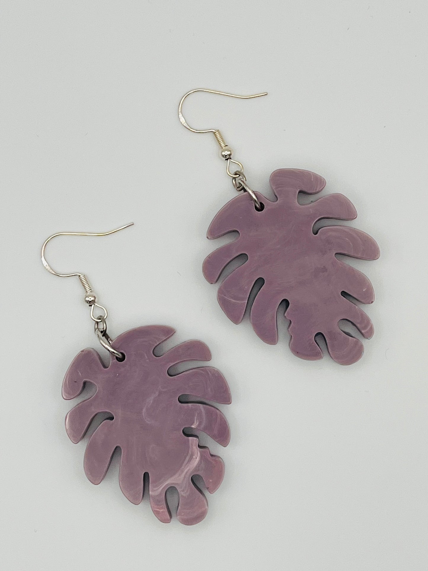 Palm Leaf Resin earrings