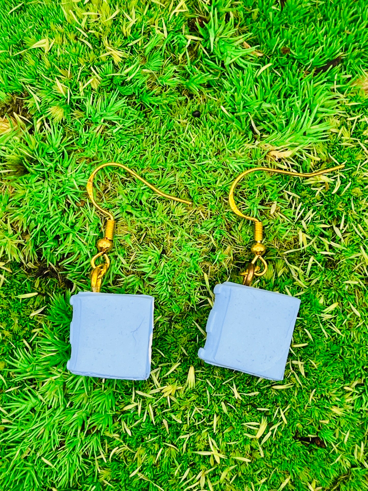 Blue Book Clay Earrings