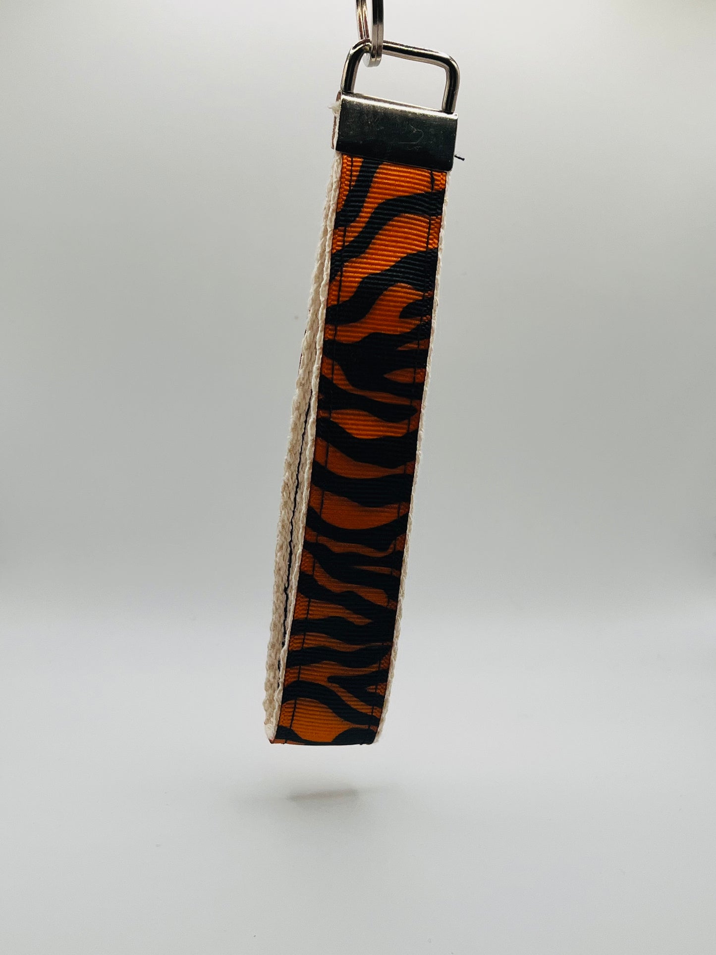 Tiger Ribbon Handmade Key Wristlet key Accessory
