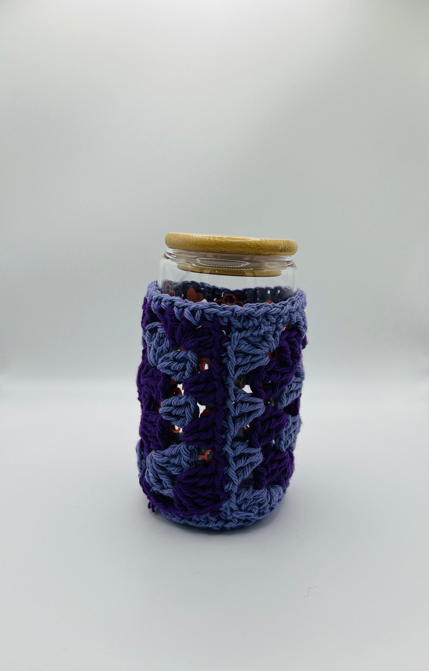 Purple Floral Cup Cozy