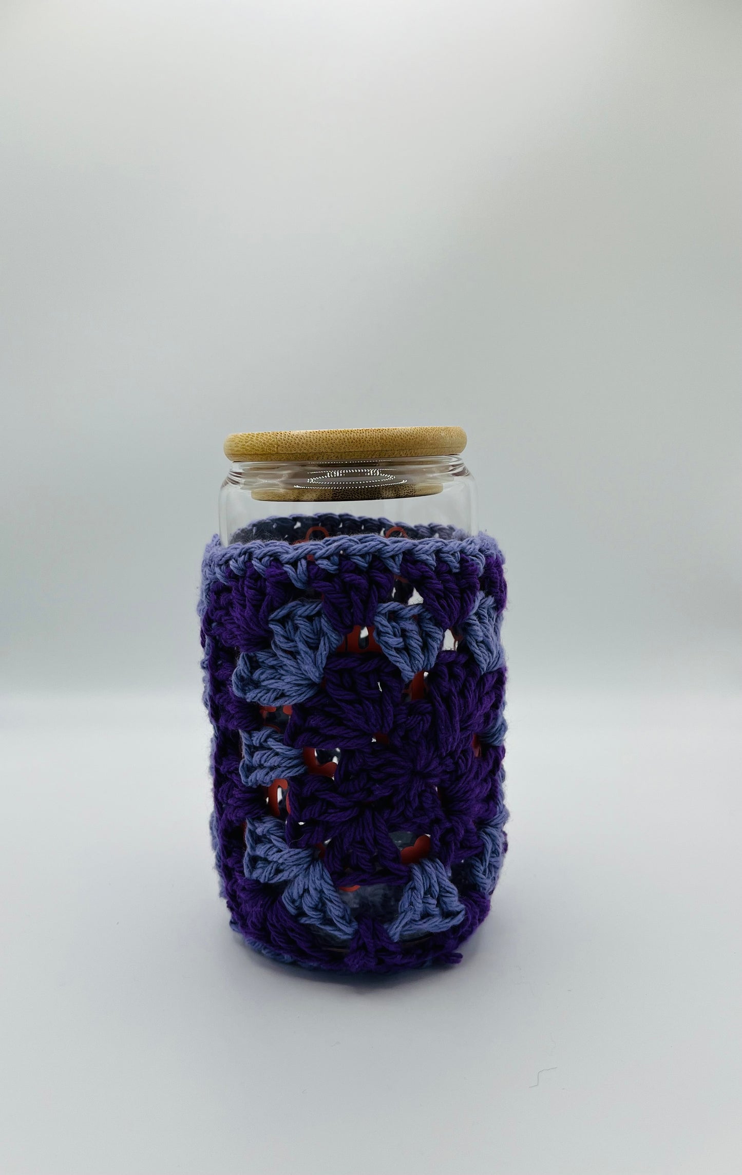 Purple Floral Cup Cozy