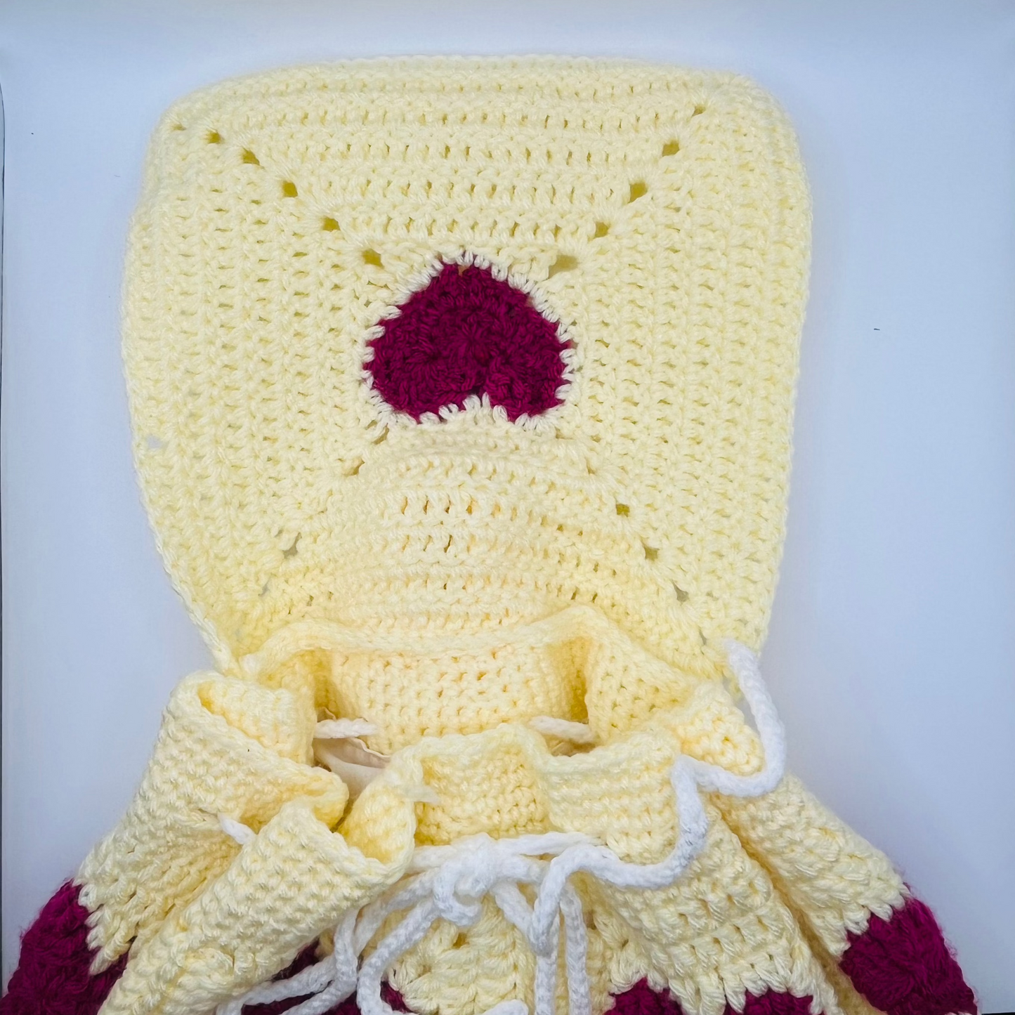 Crochet Heart Backpack
