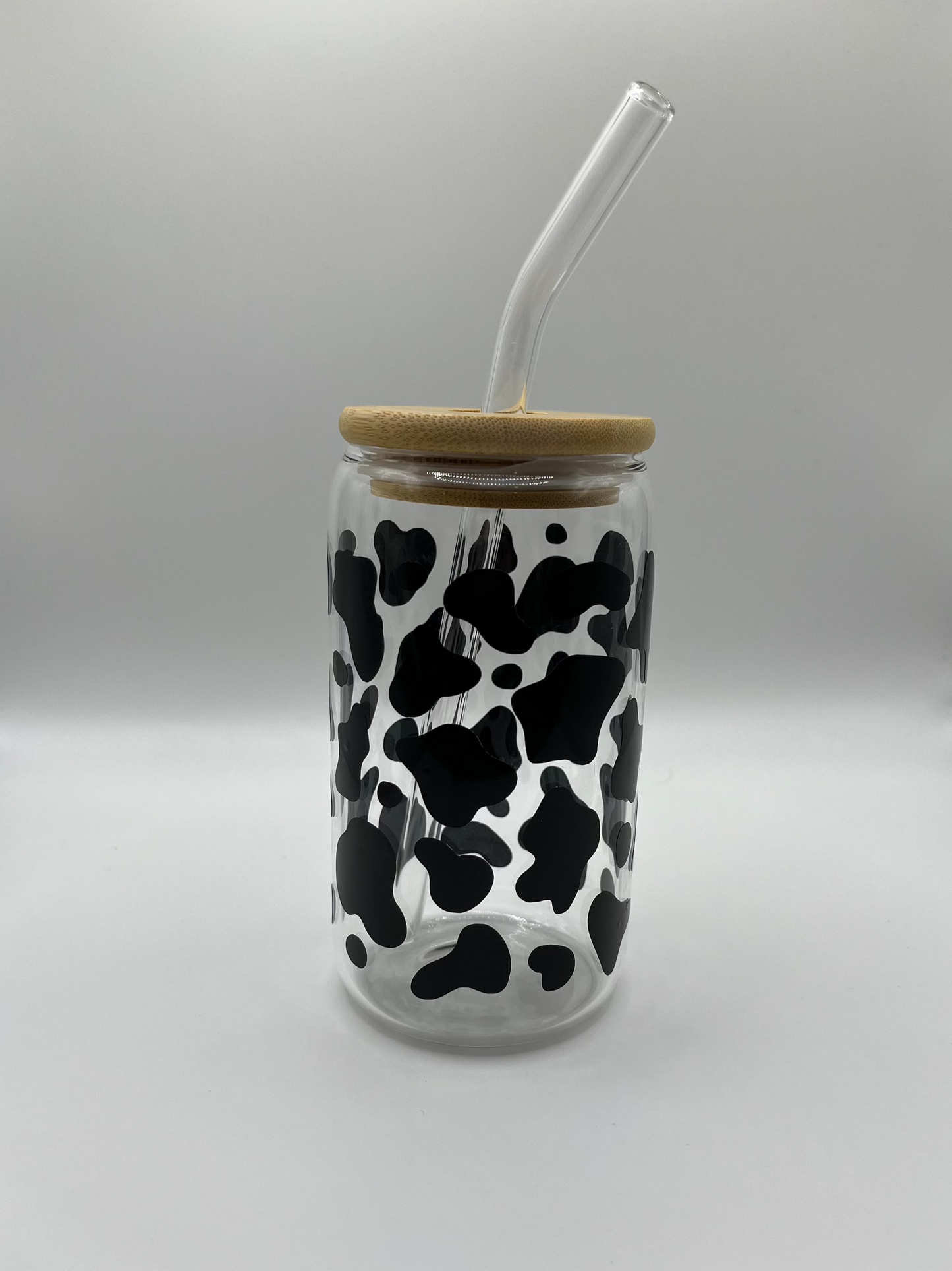 Cow Print Iced Coffee Cup