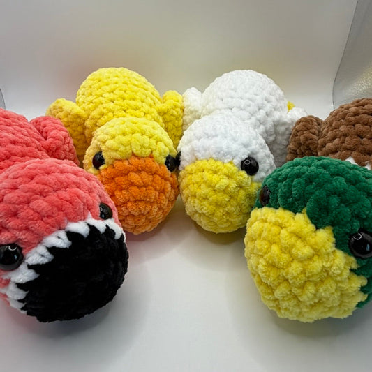 Crochet Laying Birds