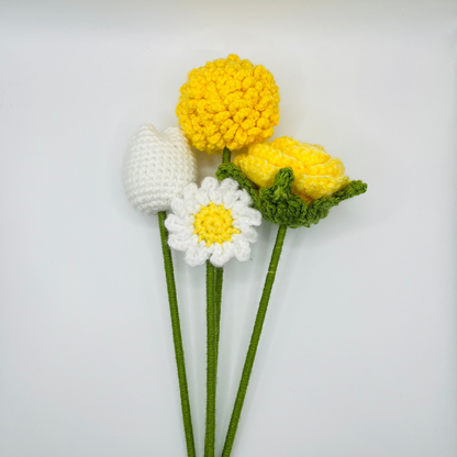 🌷 Handmade Crochet Tulip Flowers 🌷