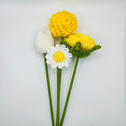 🌼 Handmade Crochet Daisy Flowers 🌼