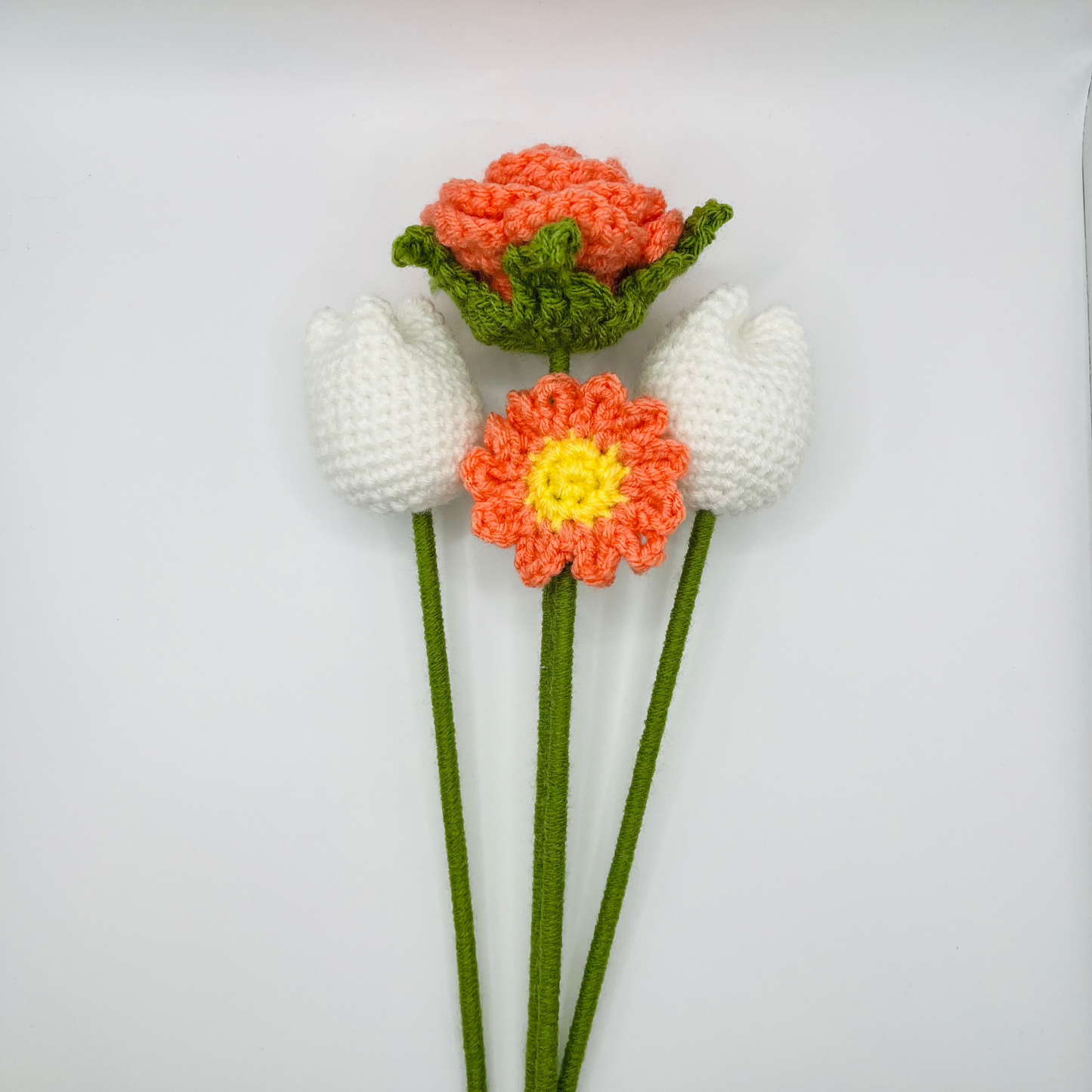 🌷 Handmade Crochet Tulip Flowers 🌷