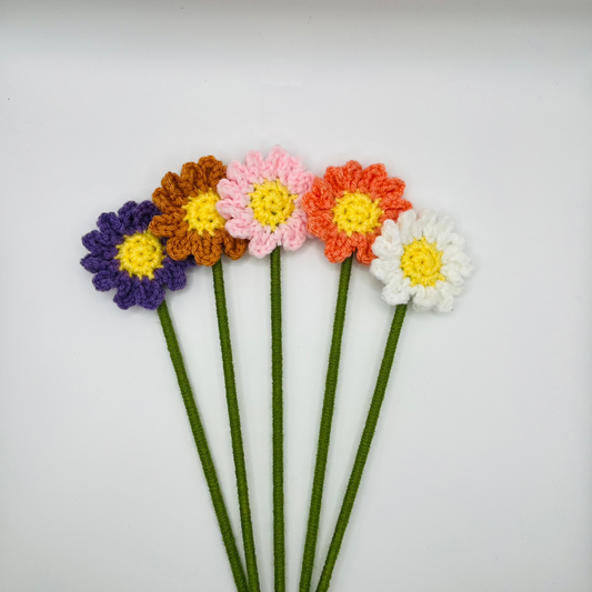🌼 Handmade Crochet Daisy Flowers 🌼