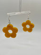 Yellow Flower Resin Earrings
