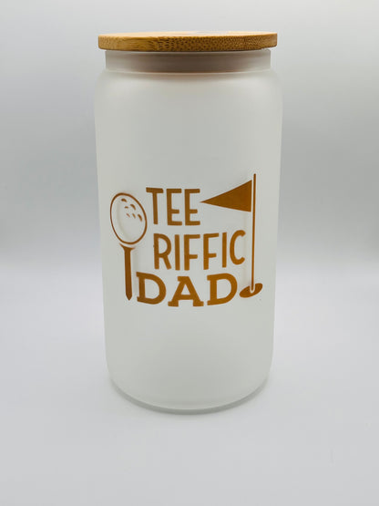 Tee Riffic Dad Frosted Coffee Glass