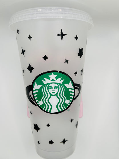 Space and stars Starbucks cup