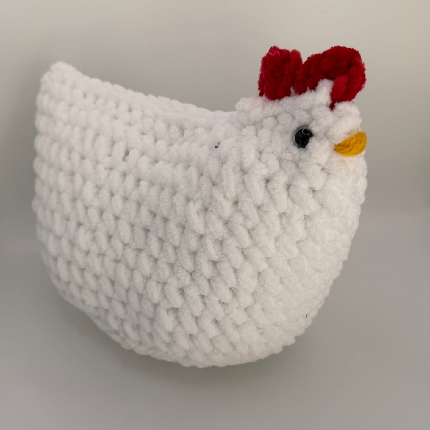 Handmade Plush Hen – Soft Crochet Farm Friend