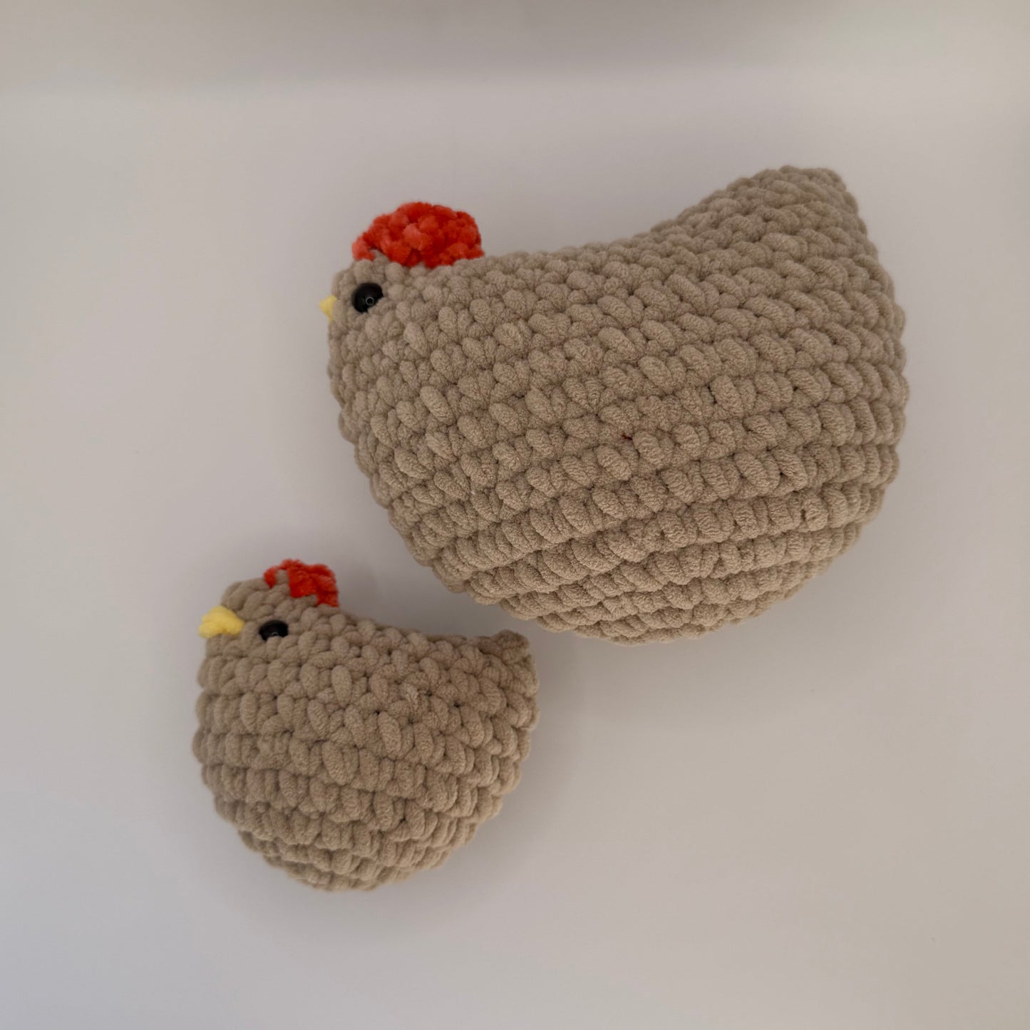 Handmade Plush Hen – Soft Crochet Farm Friend
