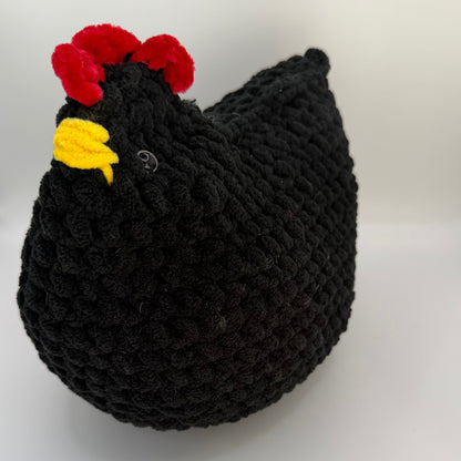 Handmade Plush Hen – Soft Crochet Farm Friend