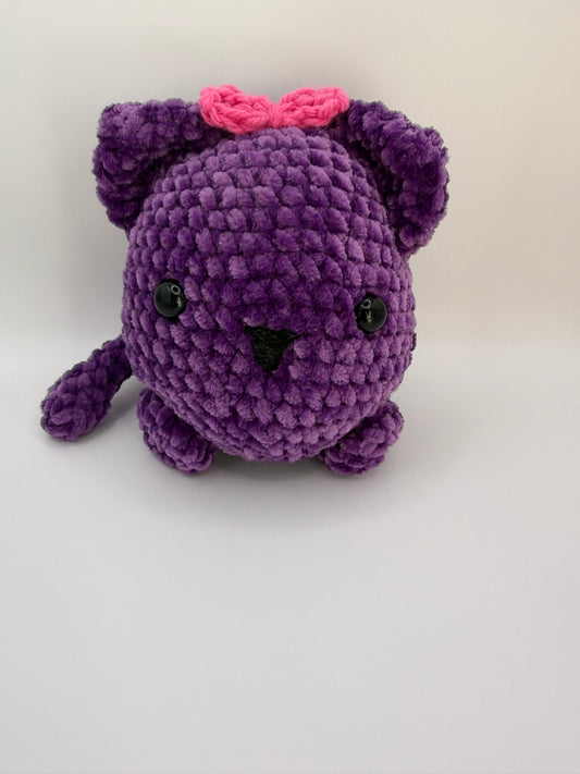 Crochet Purple Cat