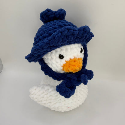 Crochet Duck with Interchangeable Fruit Themed Hats