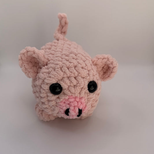 Crochet Pink Box Pig