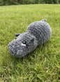 Crochet Grey Hippopotanus