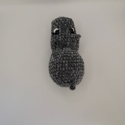 Crochet Grey Hippopotanus