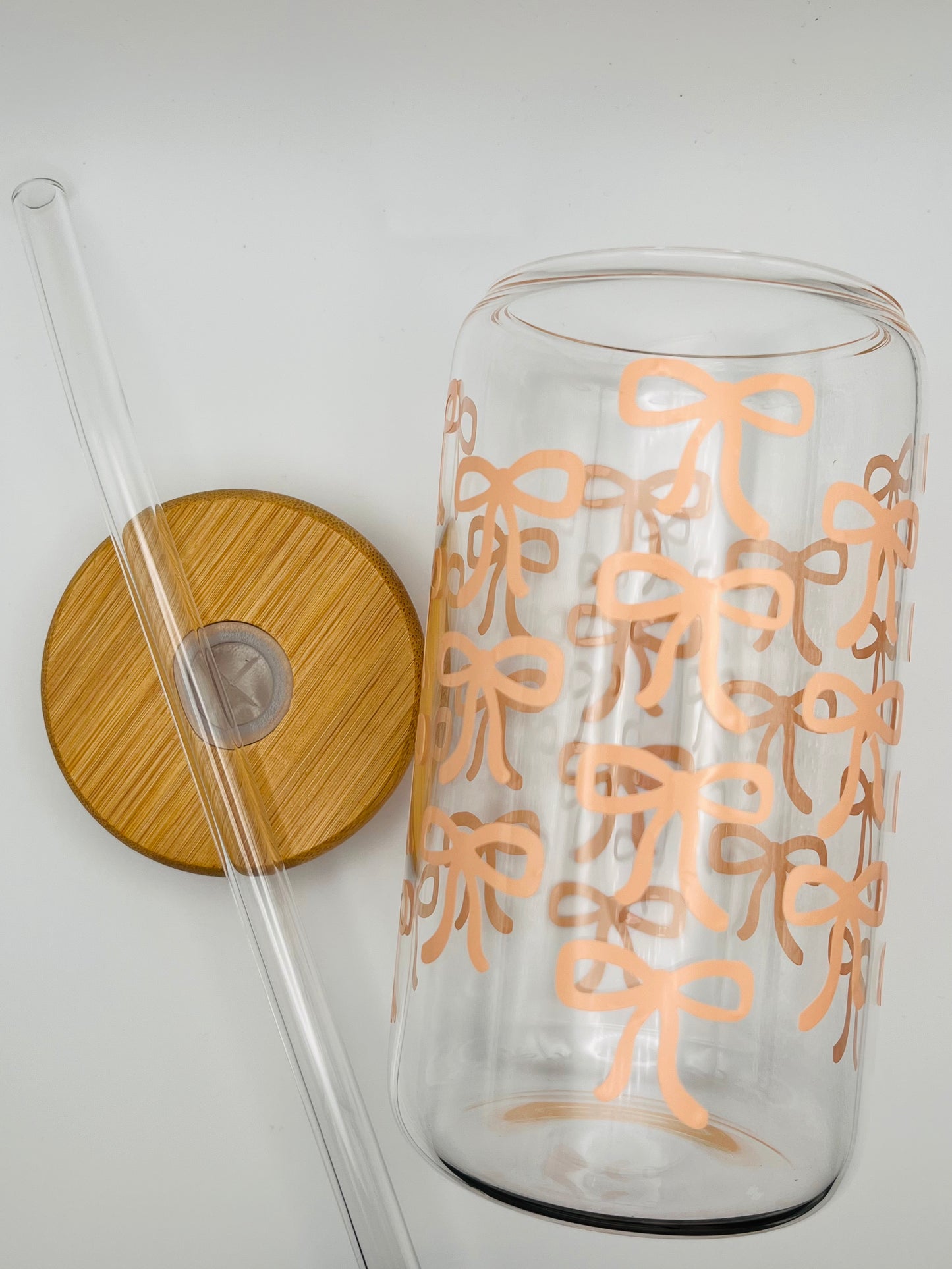 Bow Iced Coffee Glass