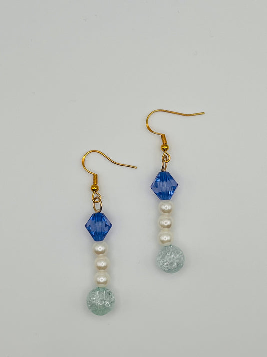 Diamond Beaded Earrings