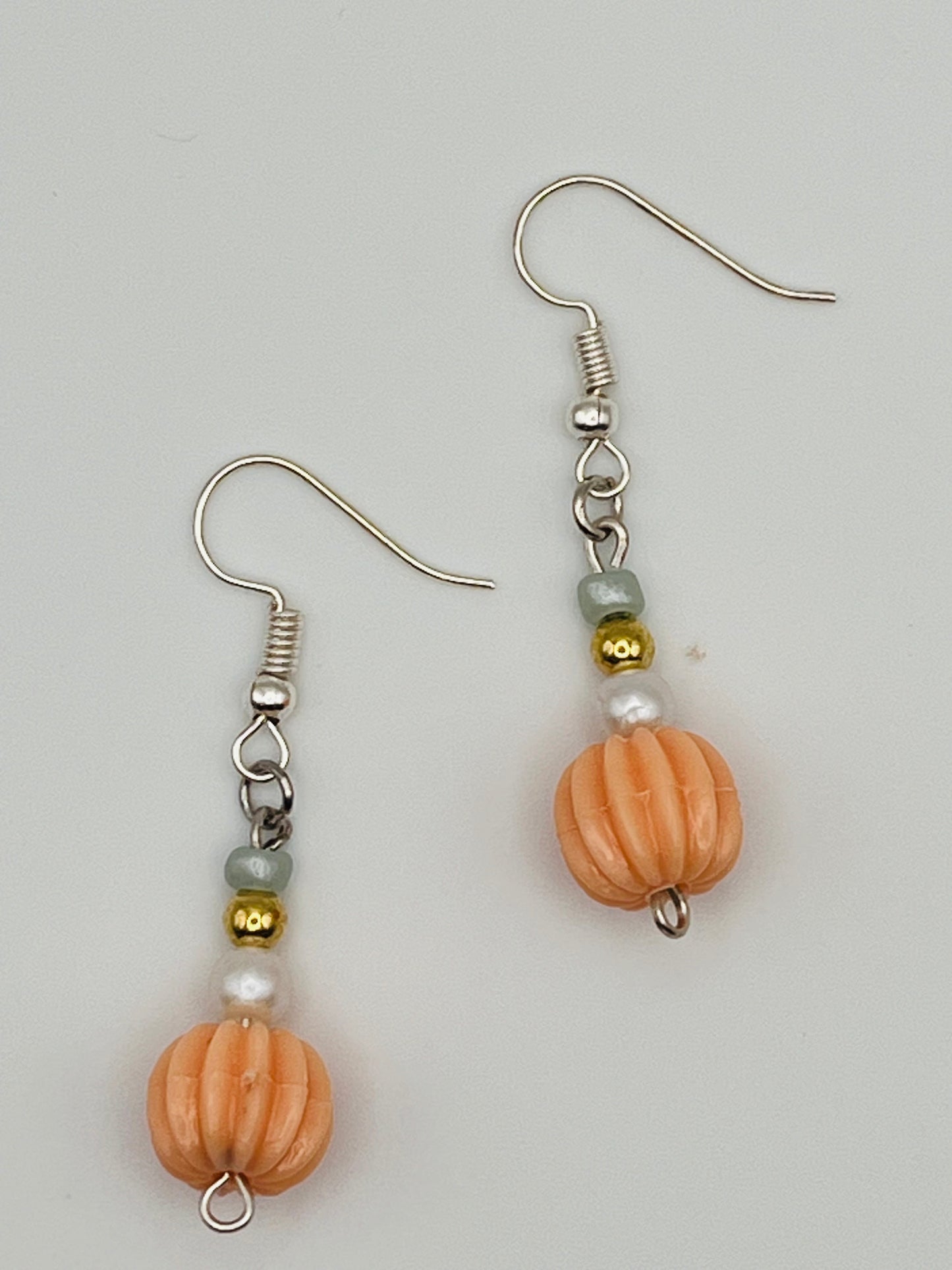 Peachy Beaded Earrings