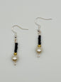 Black Fancy Beaded Earrings