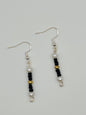 Black Fancy Beaded Earrings