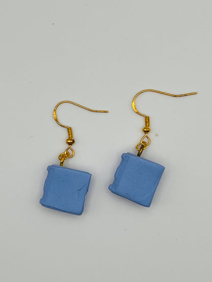 Blue Book Clay Earrings