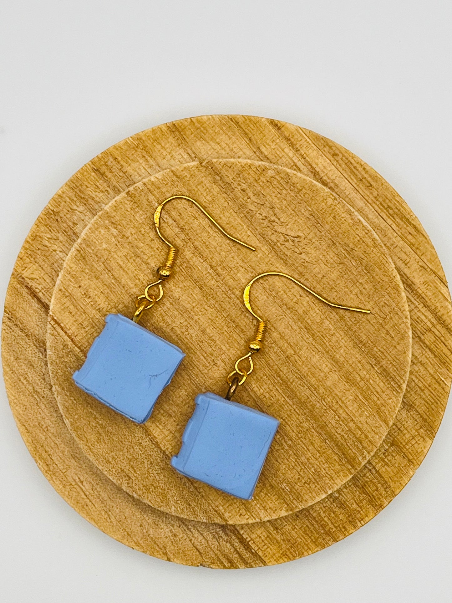 Blue Book Clay Earrings