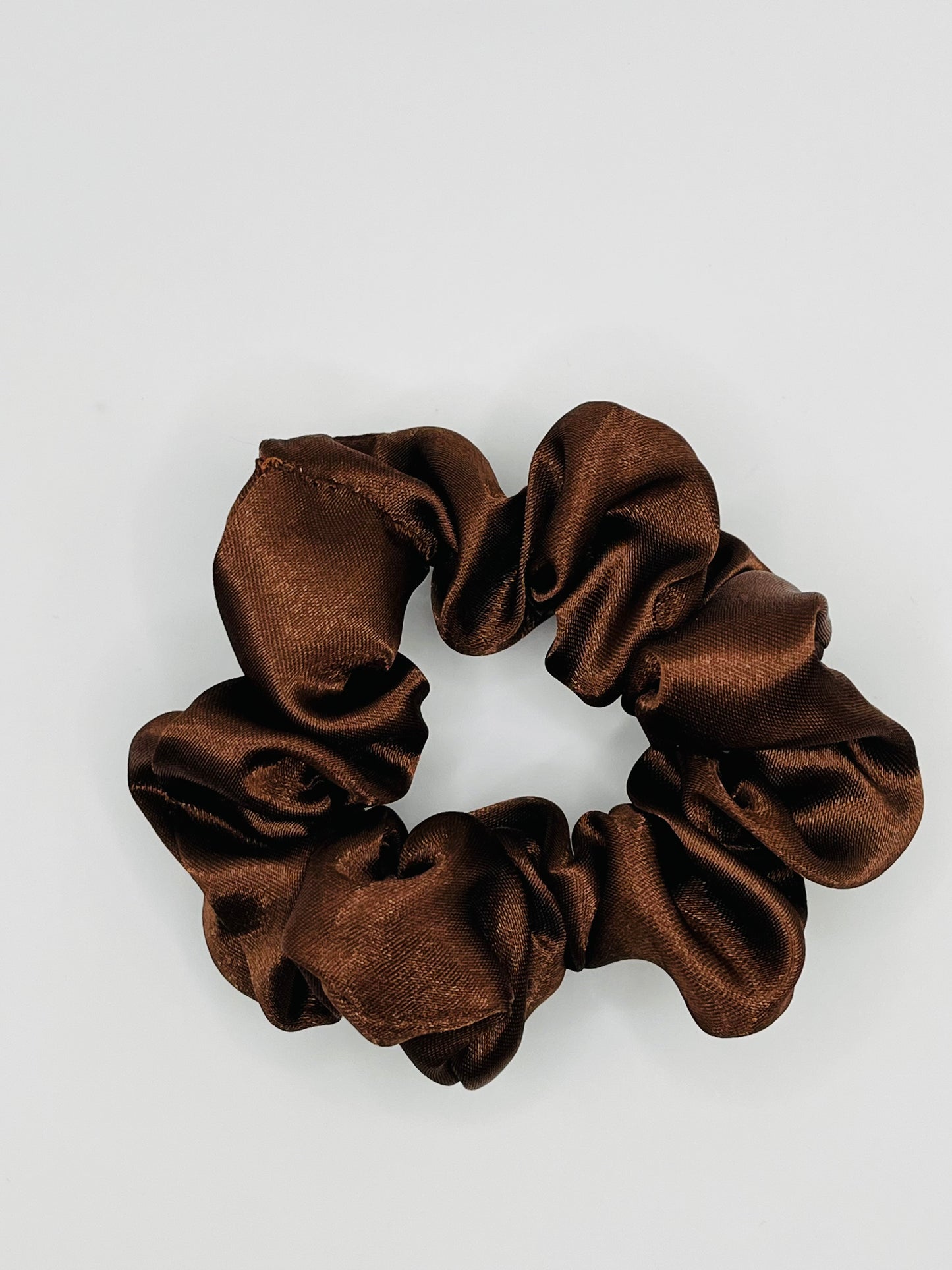 Brown Polyester Scrunchies