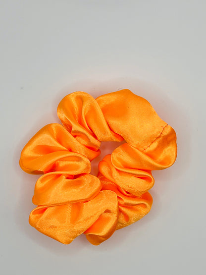 Orange & Yellow Polyester Scrunchies