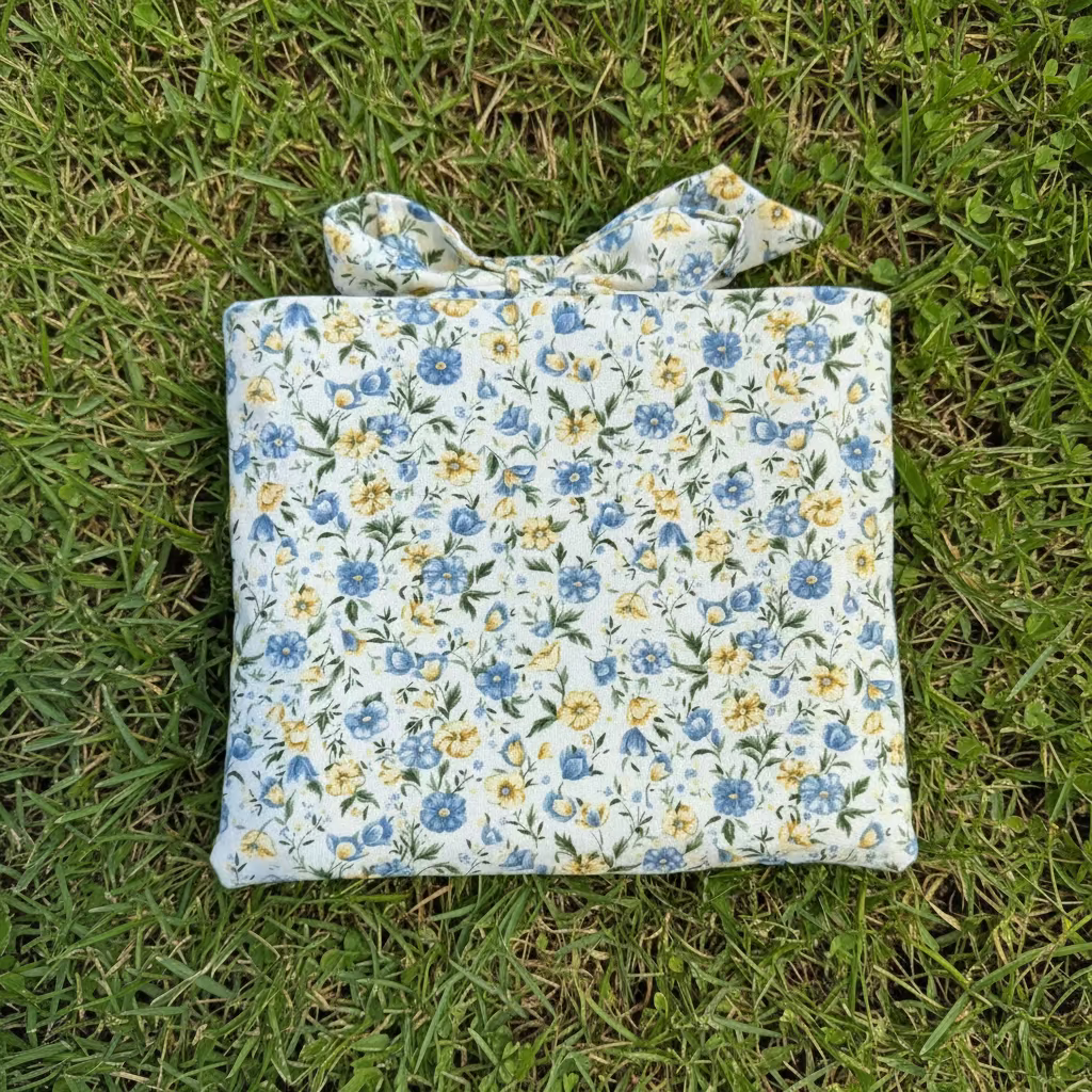 Quilted Book Pouch with Bow