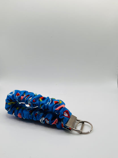 School Handmade Key Wristlet Keychain Scrunchie Accessory