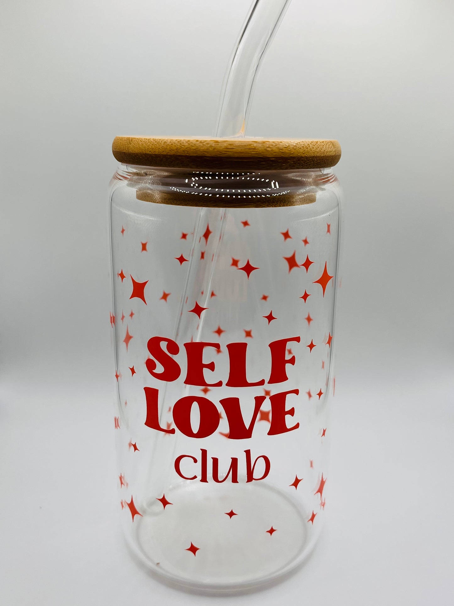 Self Love Club Iced Coffee Glass