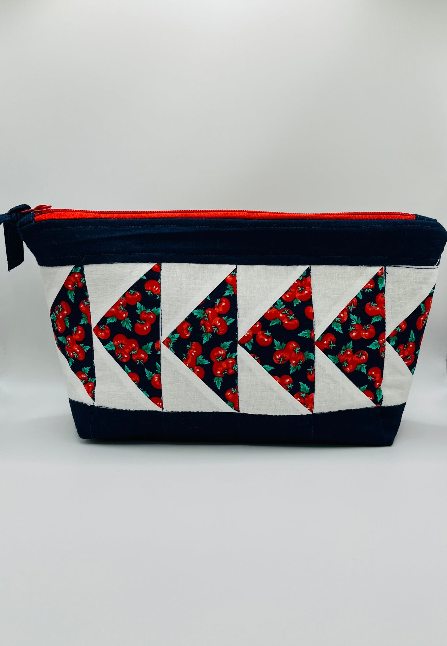 Red Tomoto Patchwork Pouch Bag