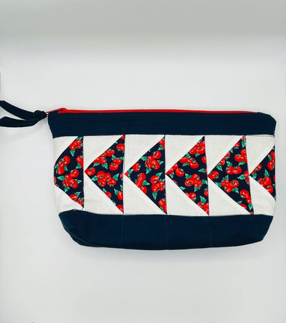 Red Tomoto Patchwork Pouch Bag