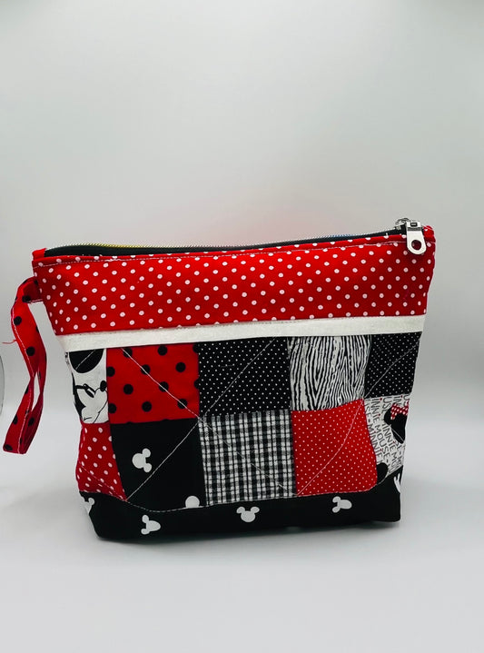 Micky Mouse Patchwork Pouch Bag